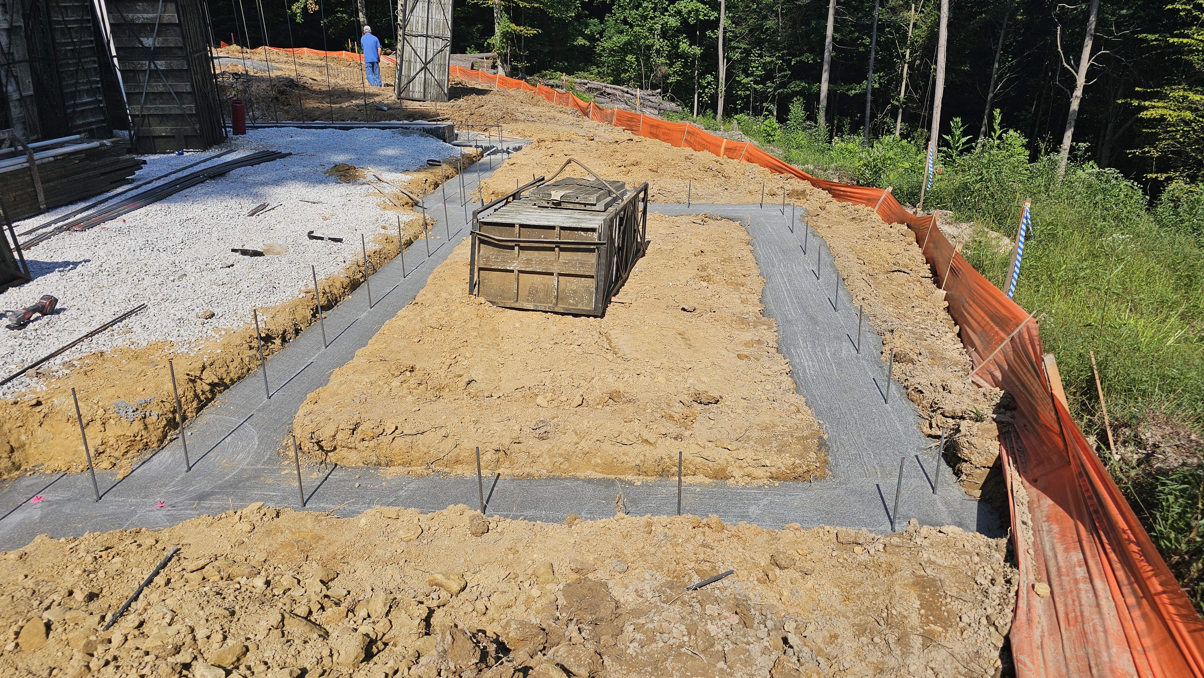 Chamness House footing and foundation preparation