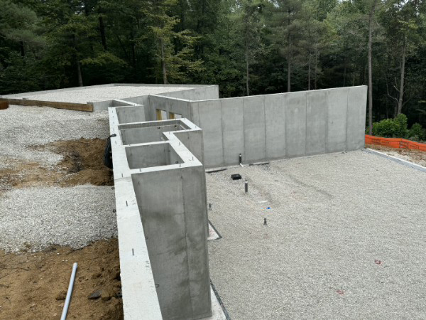 Chamness House foundation ready for the next construction phase