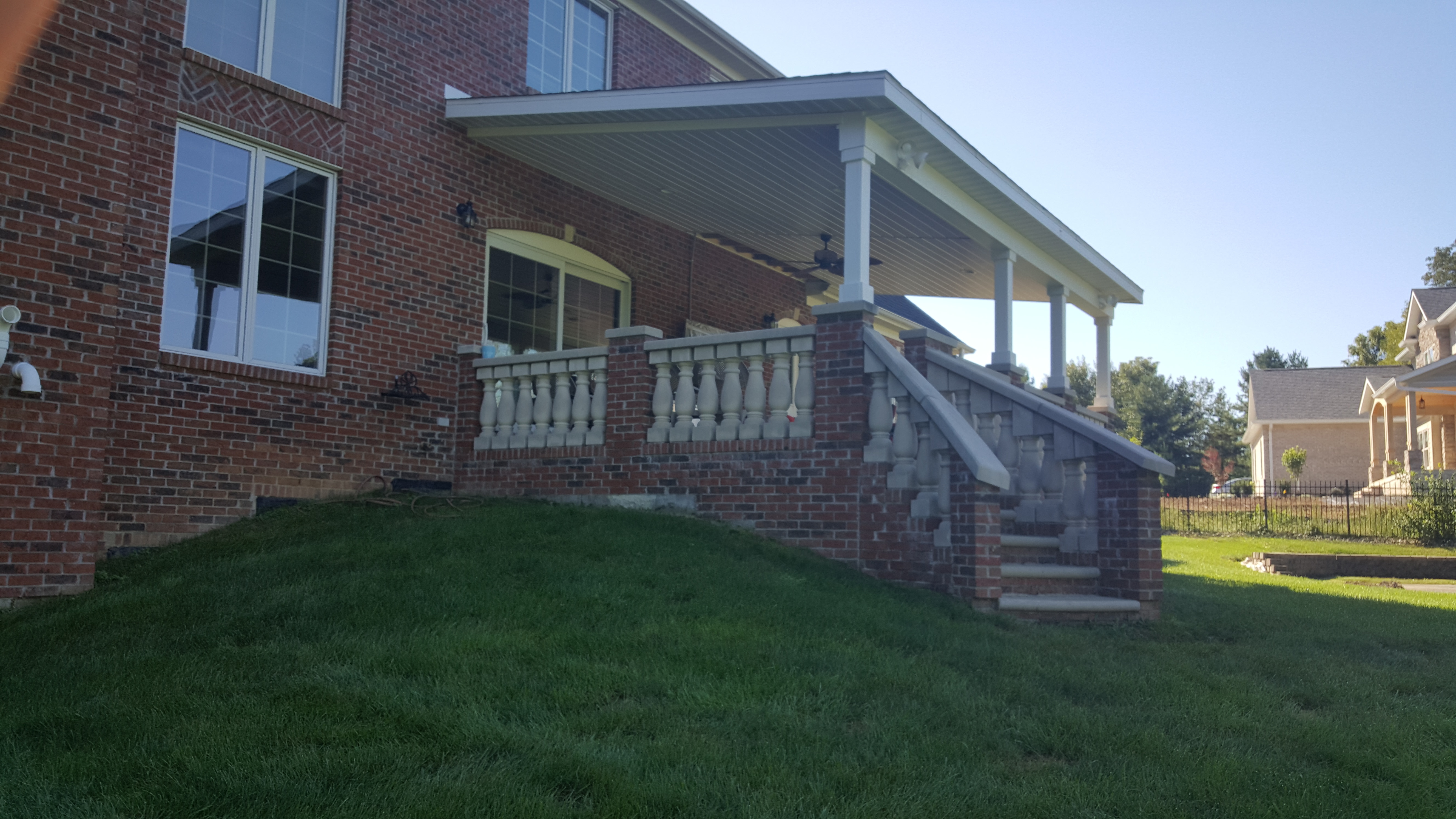 Winston porch masonry